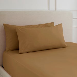 Hotel 230 Thread Count 100 Cotton Percale Large Standard Pillowcase Pair