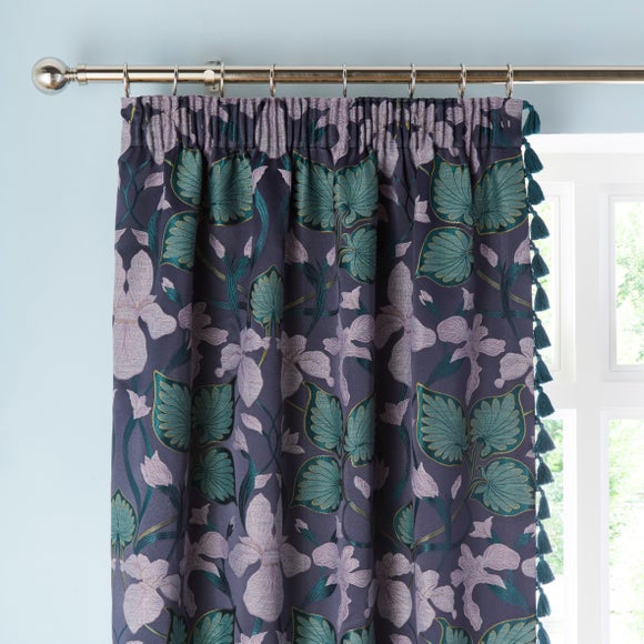 Photo of Nouveau Iris Pencil Pleat Curtains
