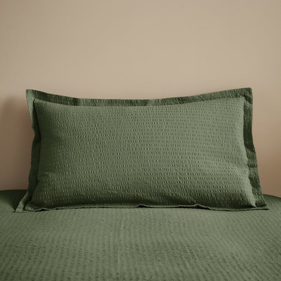 El Seersucker Woven Cotton Oxford Pillowcase