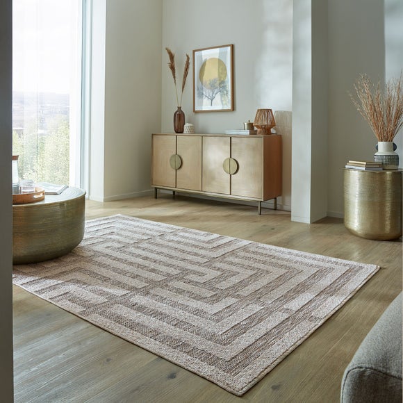 Maze Washable Geometric Rug