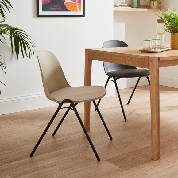 Burton Dining Chair Linen Effect Fabric