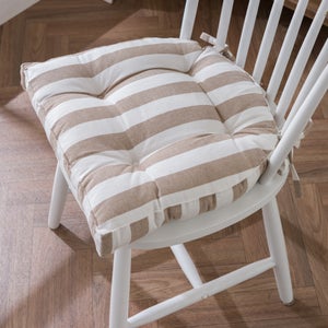 Round Back Striped Seat Pad
