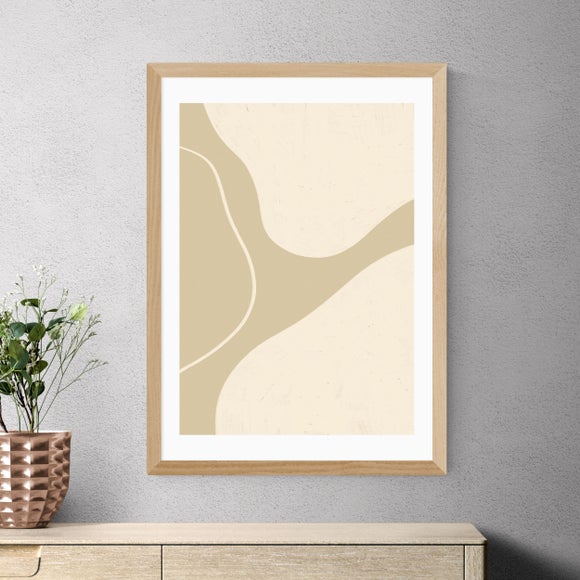 East End Prints Neutral Shapes III Print by Alisa Galitsyna