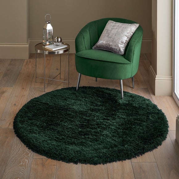 Jewel Shaggy Round Rug