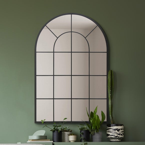 Click to view product details and reviews for Arcus Arched Curved Window Indoor Outdoor Wall Mirror.