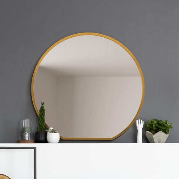 Circulus Round Overmantel Wall Mirror