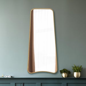 Coartans Abstract Curved Indoor Outdoor Full Length Wall Mirror