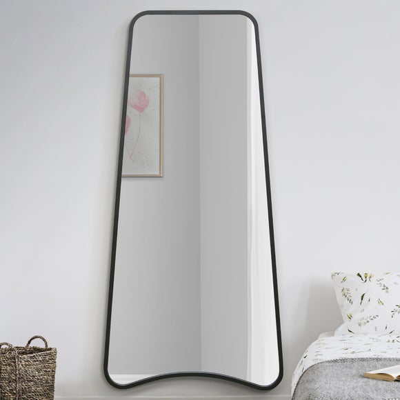 Coartans Abstract Curved Indoor Outdoor Full Length Wall Mirror