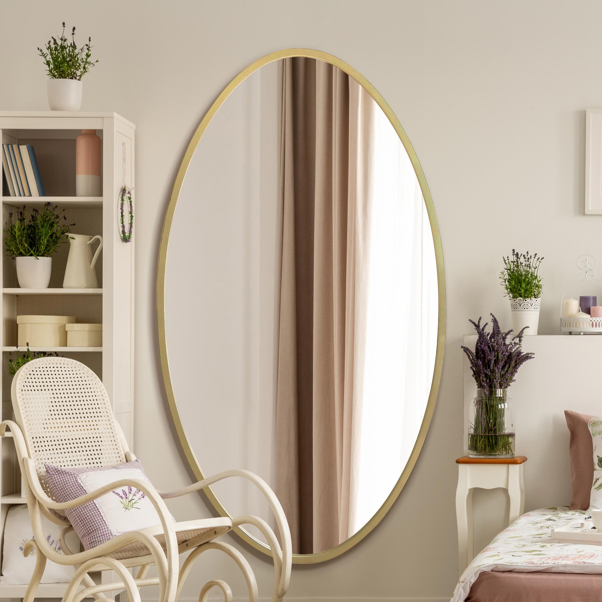 Ovale Oval Wall Mirror Gold