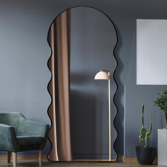 The Fluctus Dome Arch Topped Wavy Wall Mirror