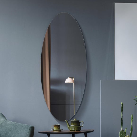 Ovale Frameless Oval Wall Mirror