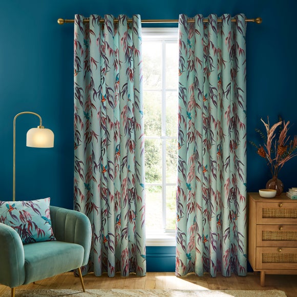 Kingfisher Eyelet Curtains