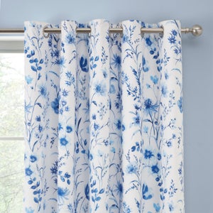 Foxley Ditsy Blackout Eyelet Curtains