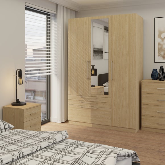 Click to view product details and reviews for Foster Triple 3 Drawer Wardrobe.