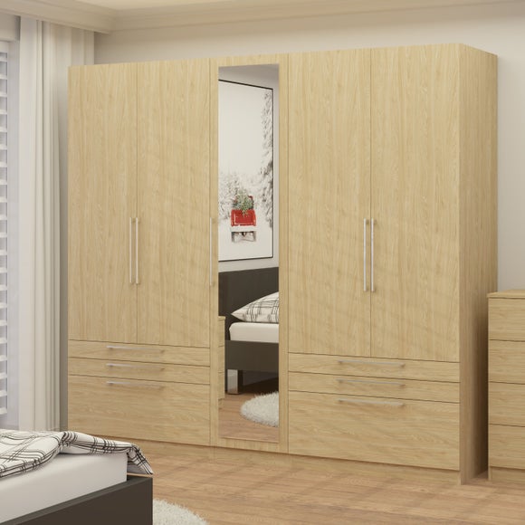 Foster 5 Door 6 Drawer Wardrobe