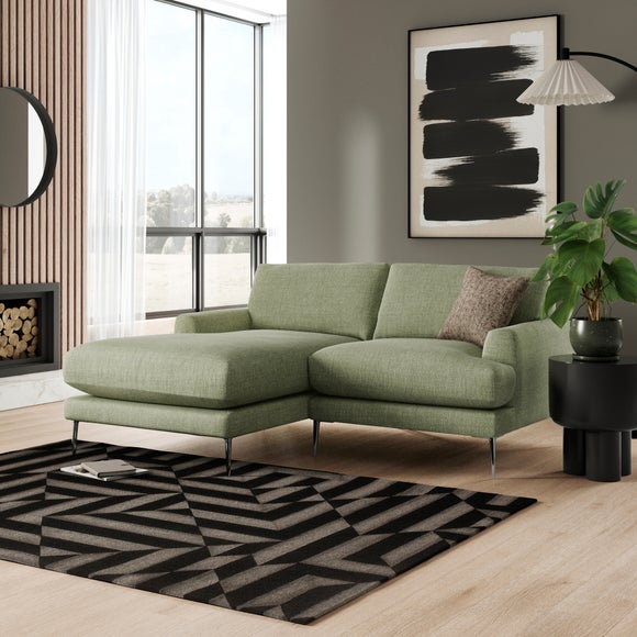 Lawson Chunky Tonal Weave Corner Chaise Sofa