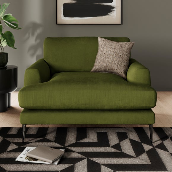 Lawson Matte Plush Velvet Snuggle Chair