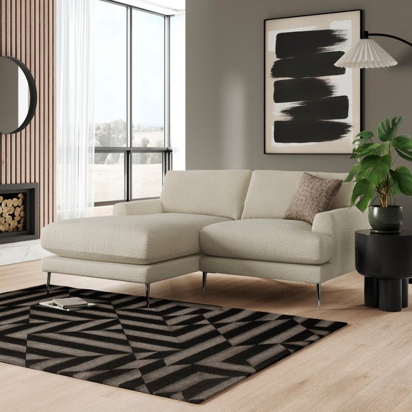 Lawson Tonal Boucle Corner Chaise Sofa