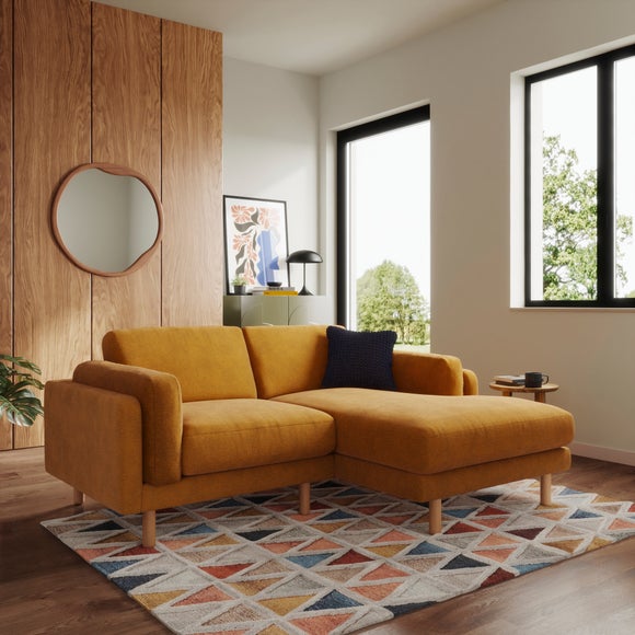 Newton Luxe Chenille Corner Chaise Sofa