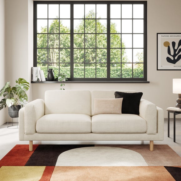 Newton Chunky Tonal Weave 3 Seater Sofa