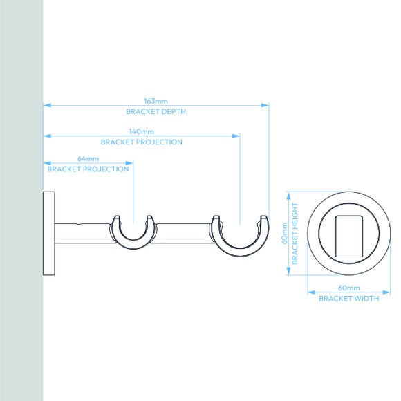 Photo 5 of Trinity Double Layer Extendable Metal Curtain Pole