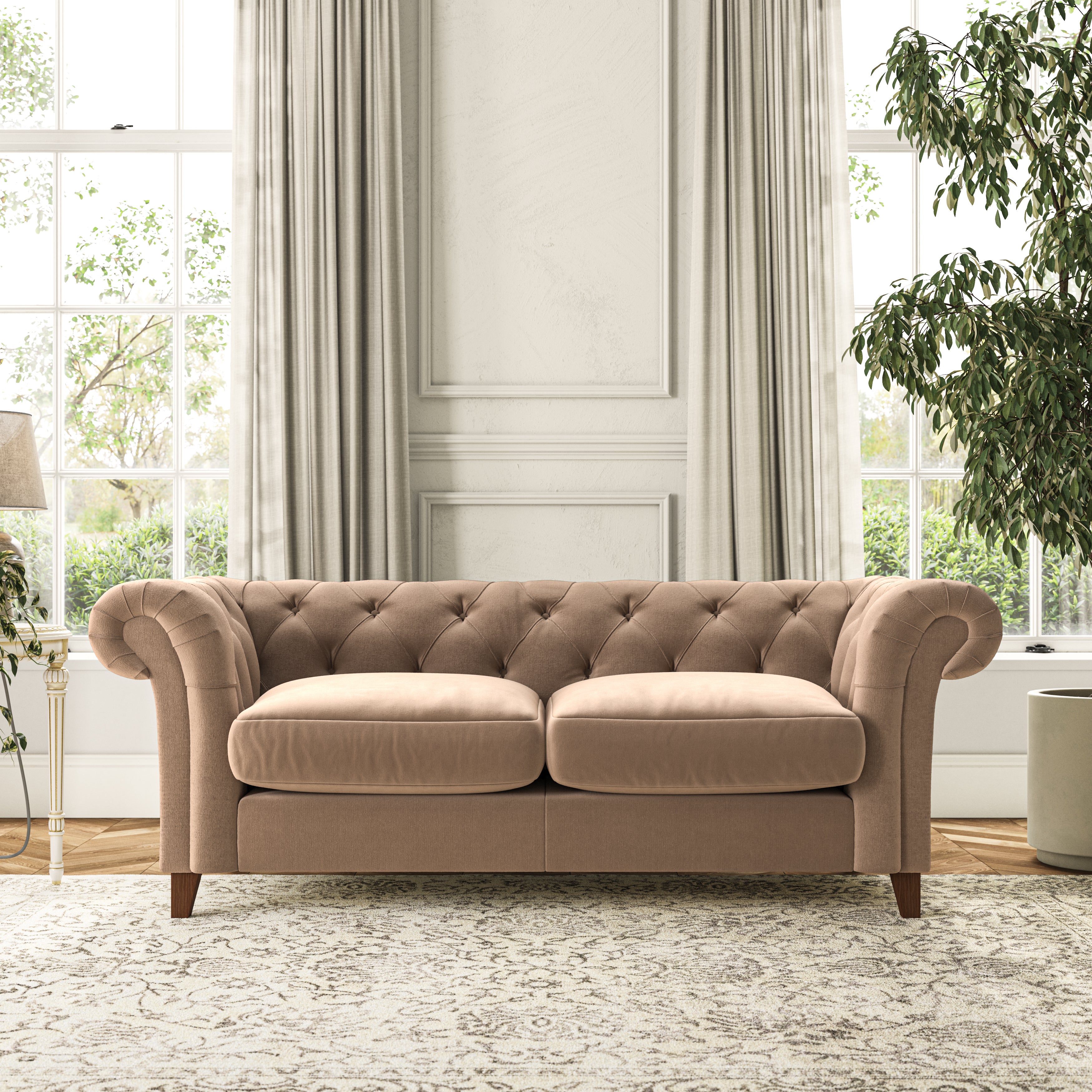 Pimlico 3 Seater Sofa House Velvet Taupe