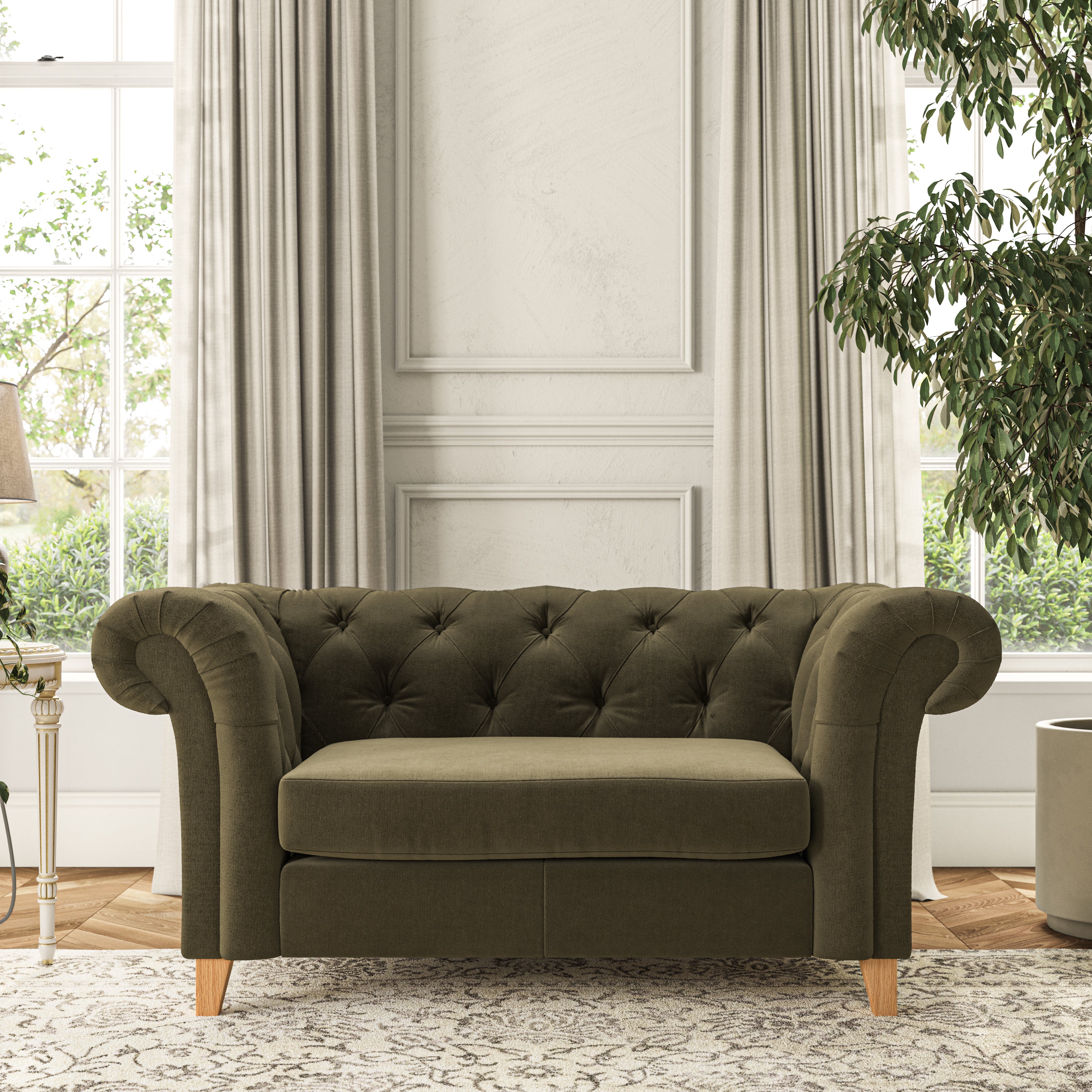 Pimlico Snuggle Chair House Velvet Olive