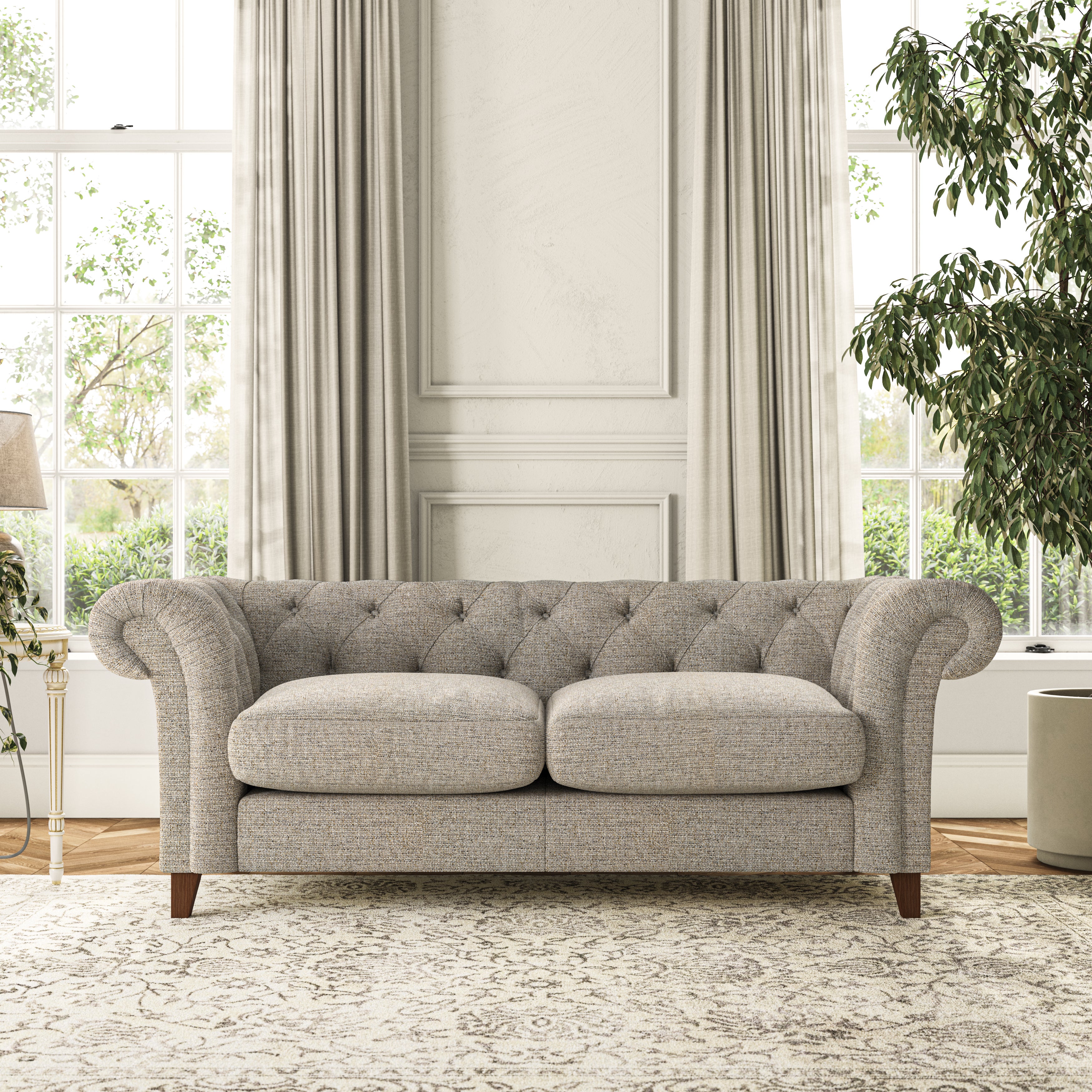 Pimlico 3 Seater Sofa Chunky Weave Natural