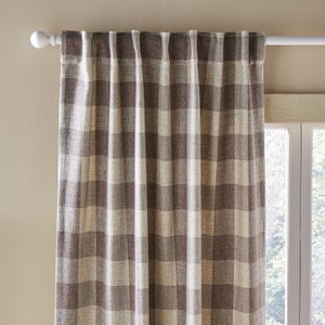 Edited Life Elton Check Unlined Tab Top Curtains