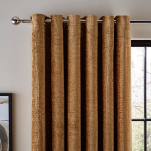 Cashton Chenille Heavyweight Eyelet Curtains