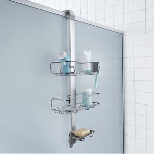 Simplehuman Overdoor Silver Shower Caddy