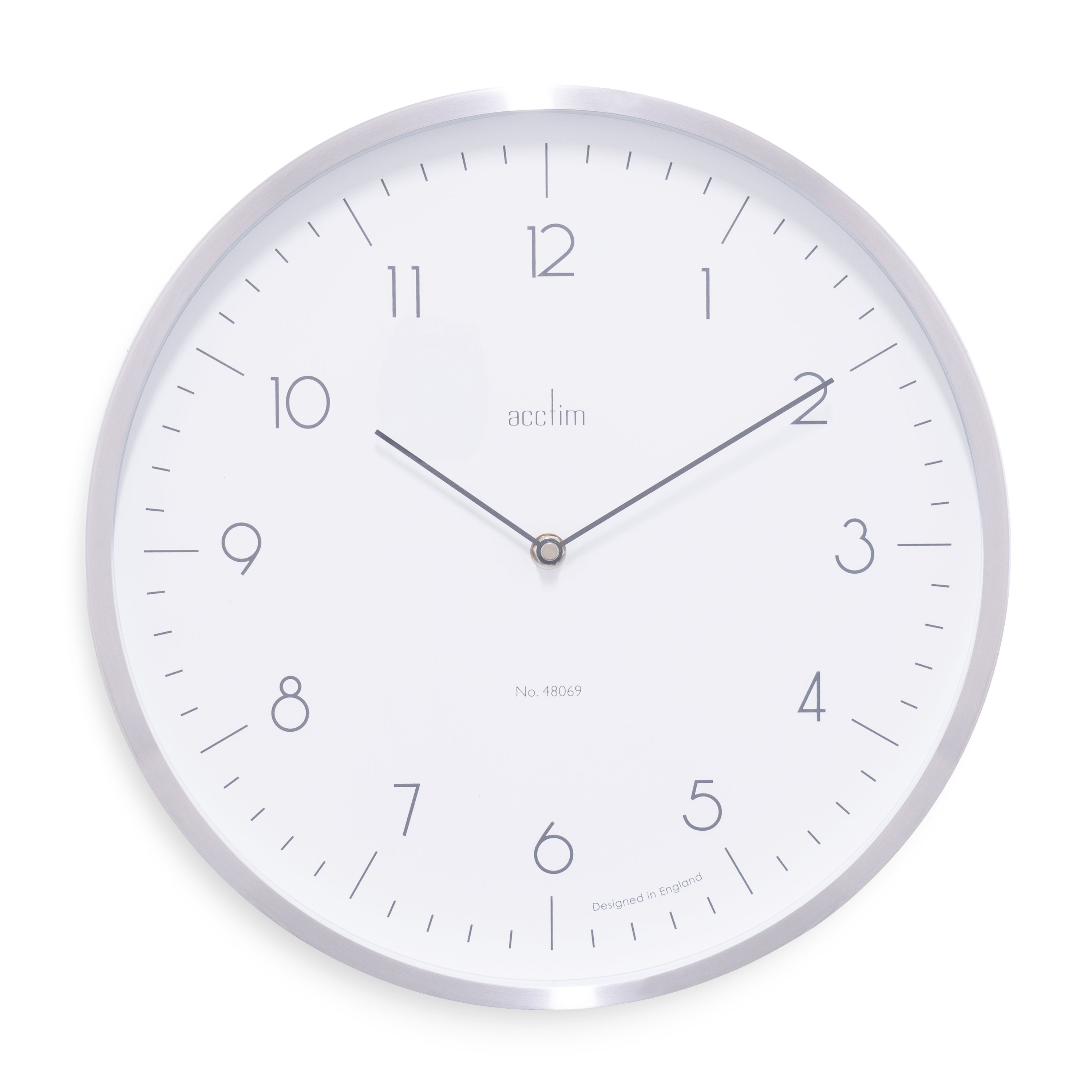 Acctim Madison Wall Clock Silver