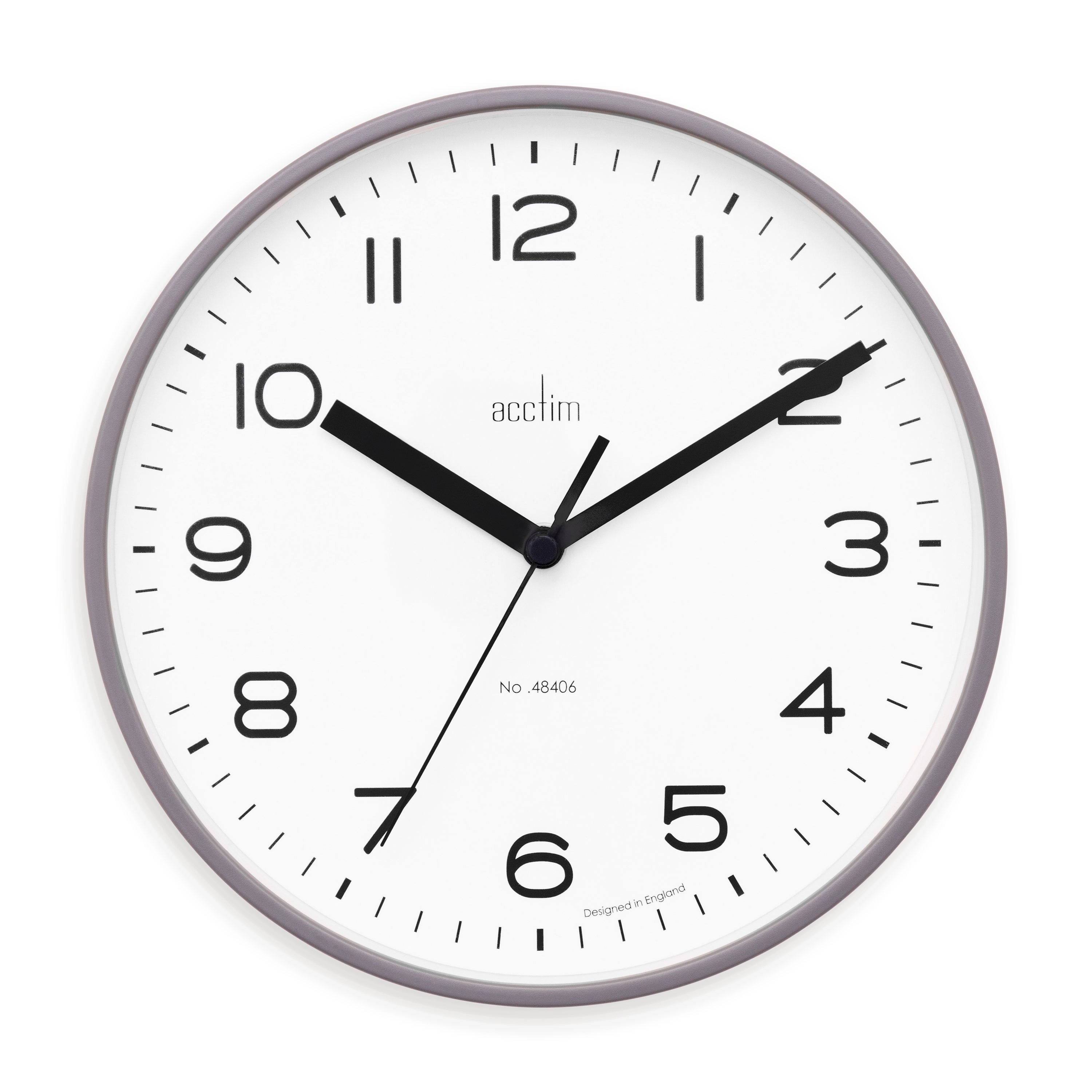 Acctim Runwell Small Wall Clock Grey