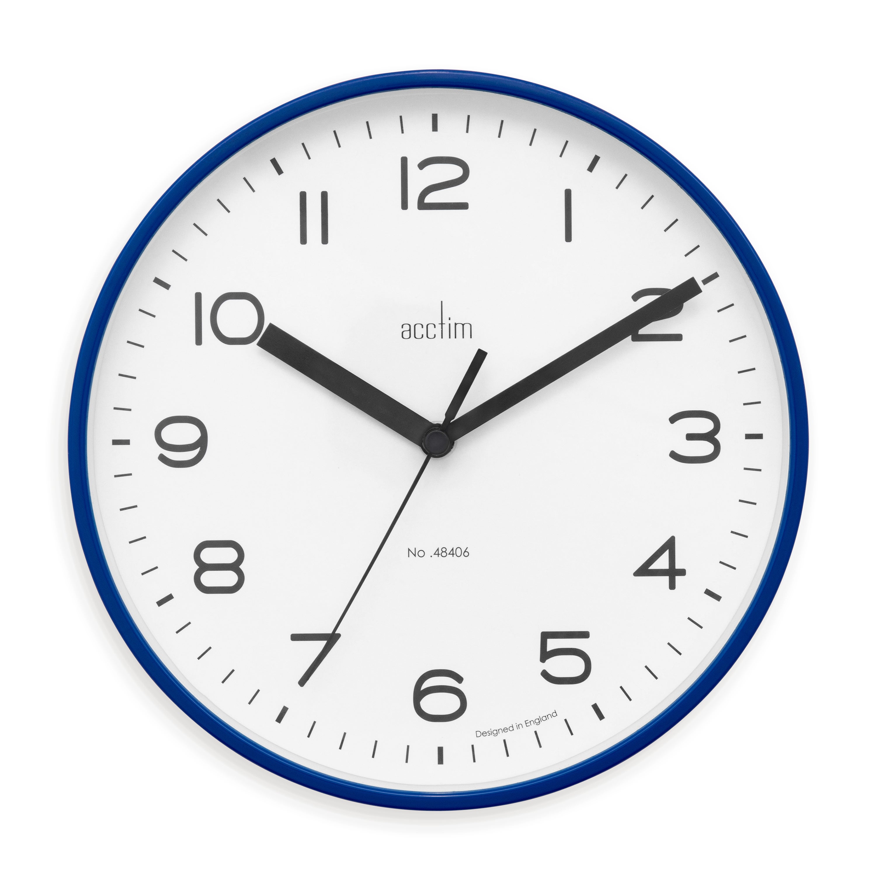 Acctim Runwell Small Wall Clock Blue