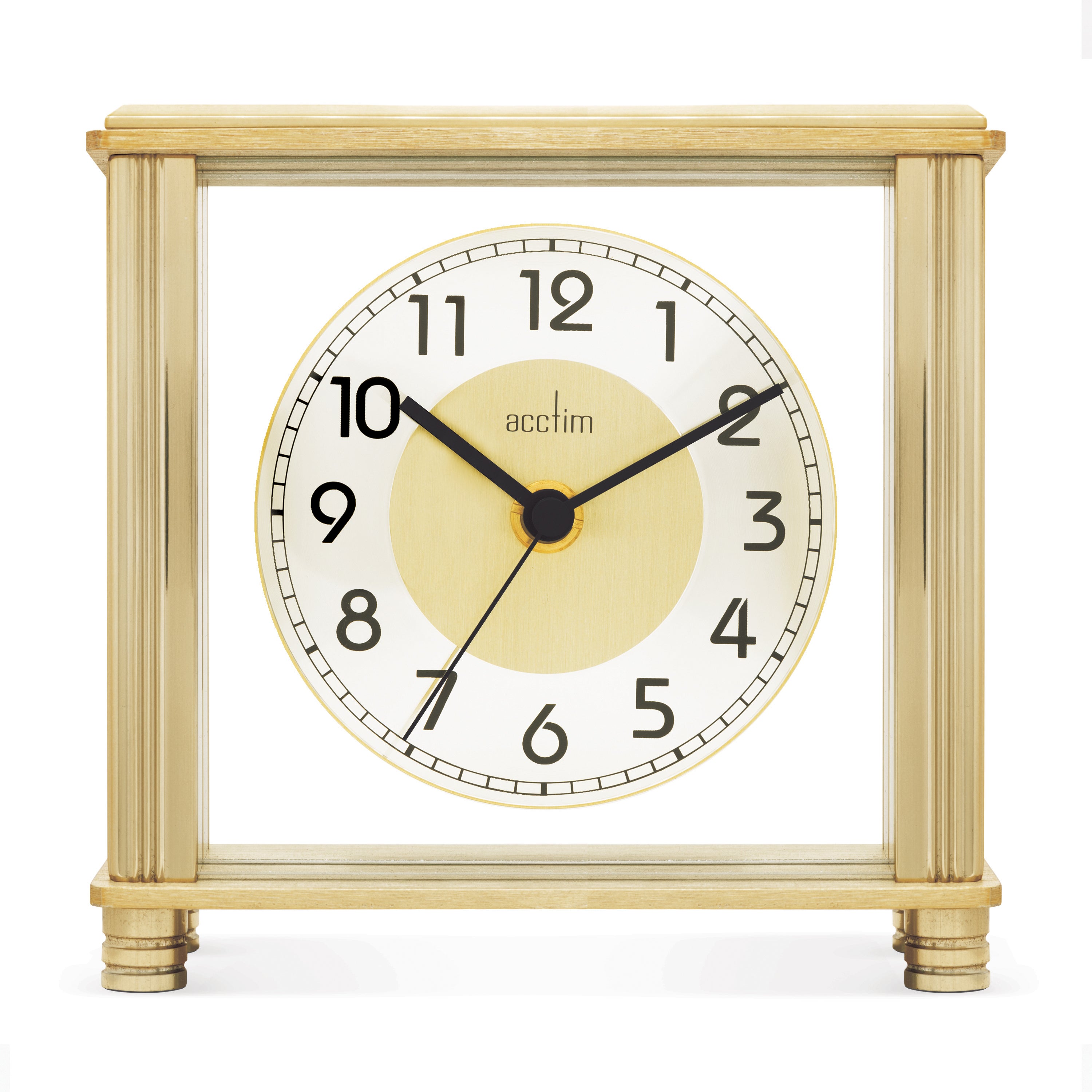 Acctim Hampden Mantel Clock Gold