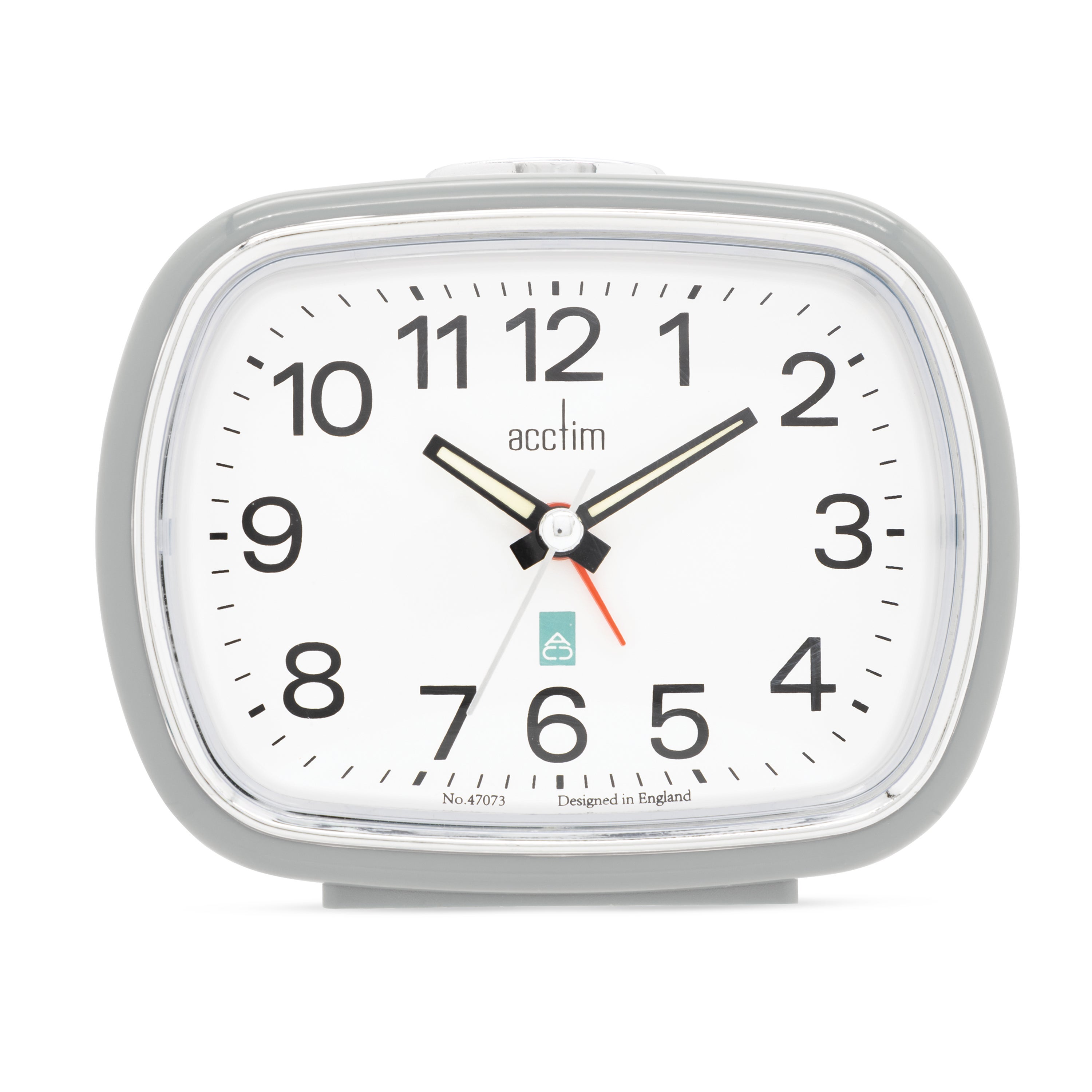 Acctim Camille Analogue Alarm Clock Grey