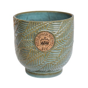 Kew Leaf Embossed Cork Plant Pot