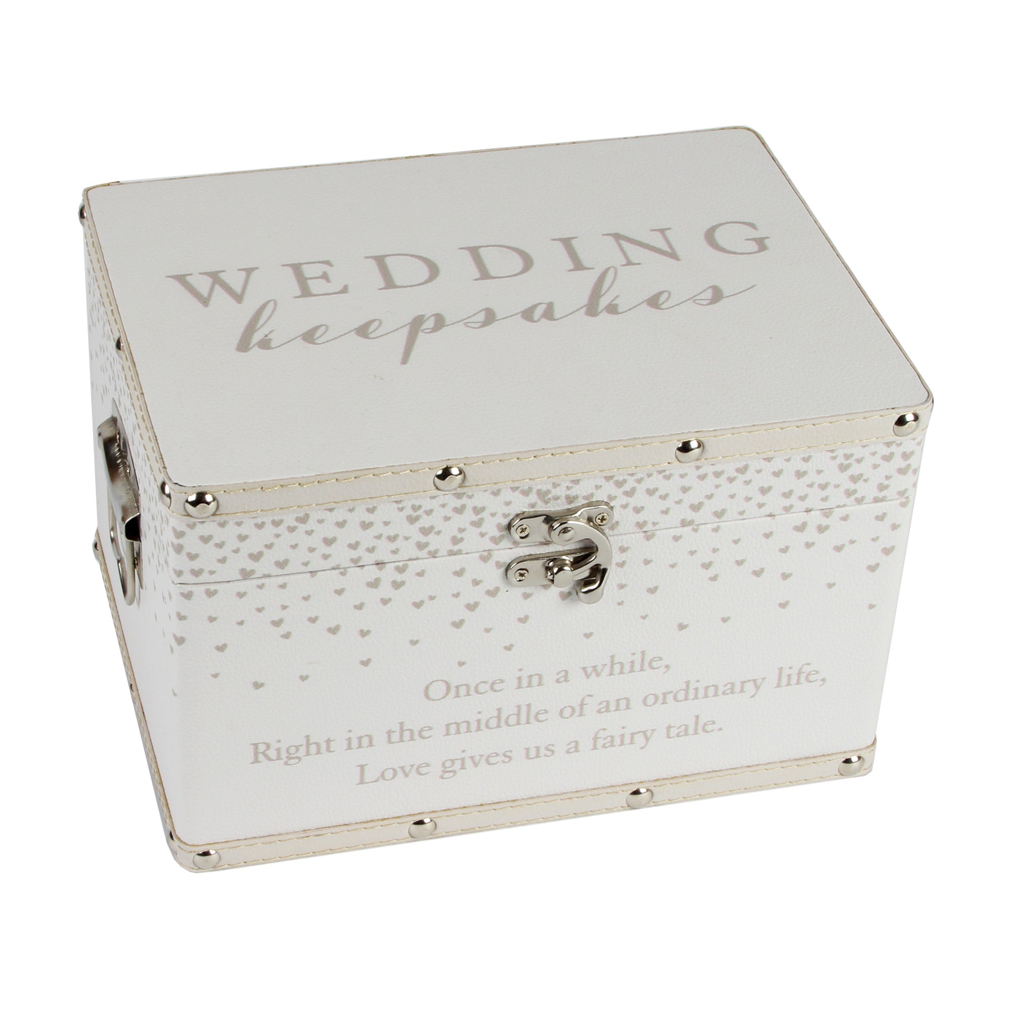 Amore Medium Wedding Keepsakes Luggage Box | Dunelm