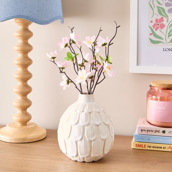 Click to view product details and reviews for Artificial Pink Blossom Posy.