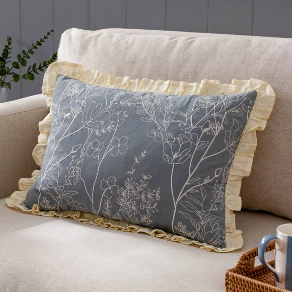 Mae Ruffle Rectangular Cushion