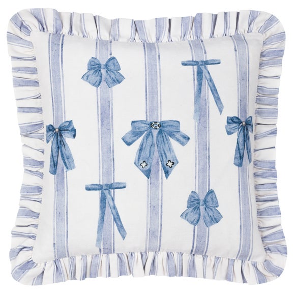 Click to view product details and reviews for Noortje Ruffle Bow Square Cushion. Click to view product details and reviews for Noortje Ruffle Bow Square Cushion.