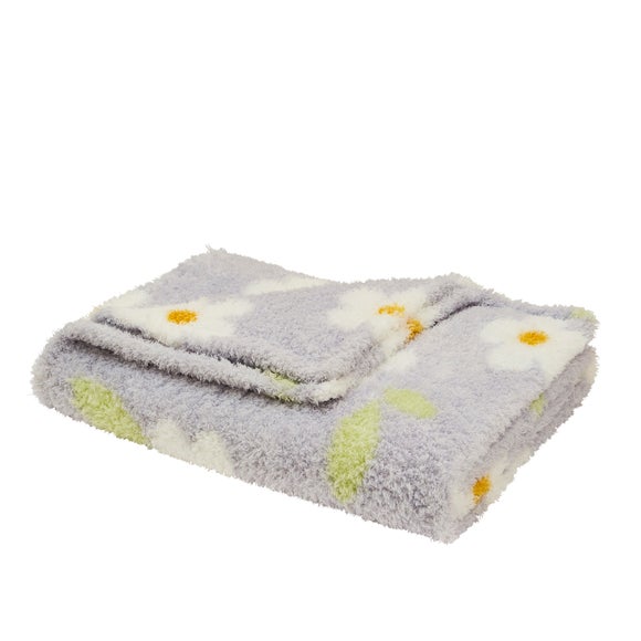 Floral Meadow Throw Blanket 100cm X 150cm