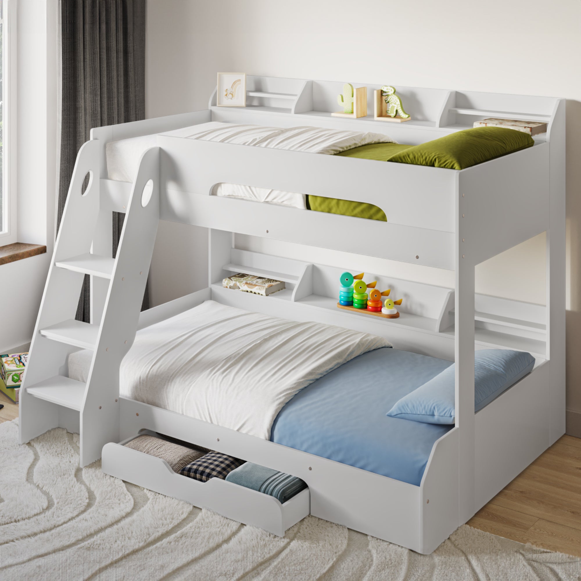 Flick Triple Bunk Bed White