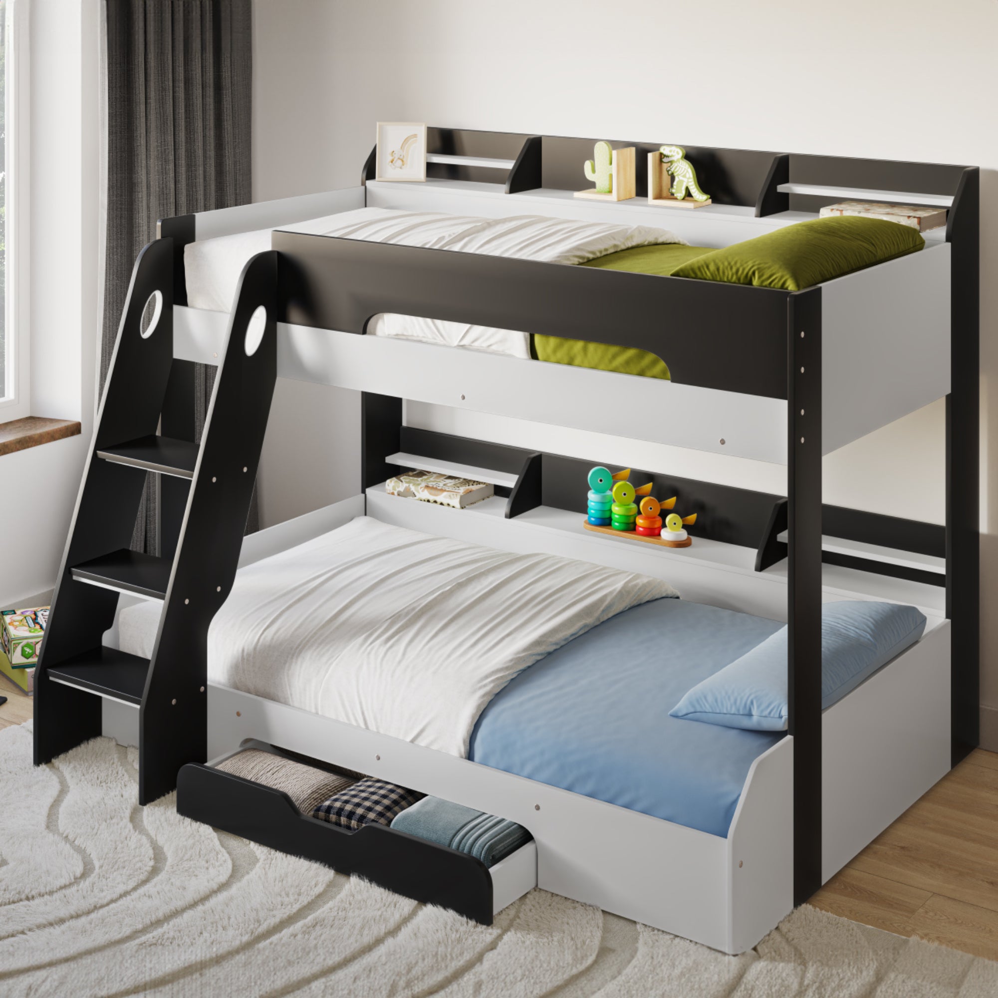 Flick Triple Bunk Bed Grey