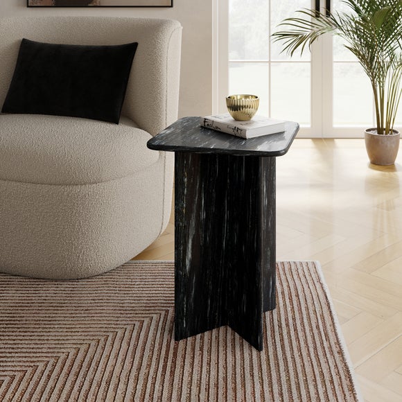 Lana Marble Tall Side Table