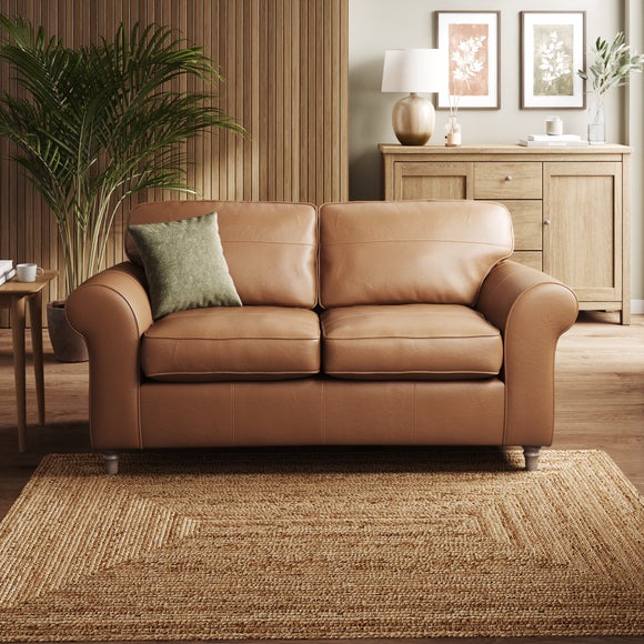 Flori Classic Leather 2 Seater Sofa