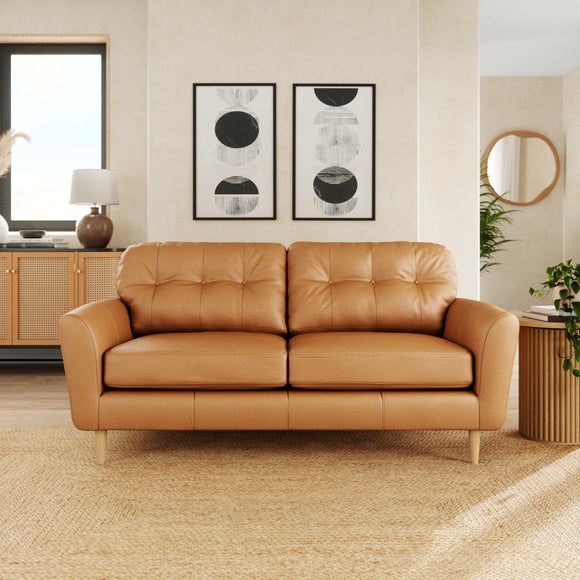 Sven Vintage Leather 3 Seater Sofa