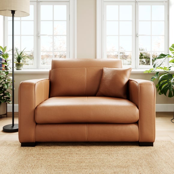Carson Classic Leather Snuggle Chair
