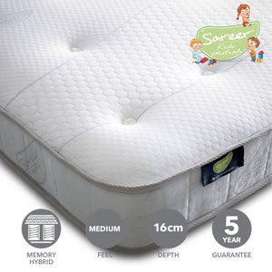 Sareer Kids Pocket Sprung Memory Foam Hybrid Mattress