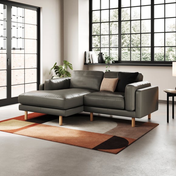 Newton Classic Leather Corner Chaise Sofa